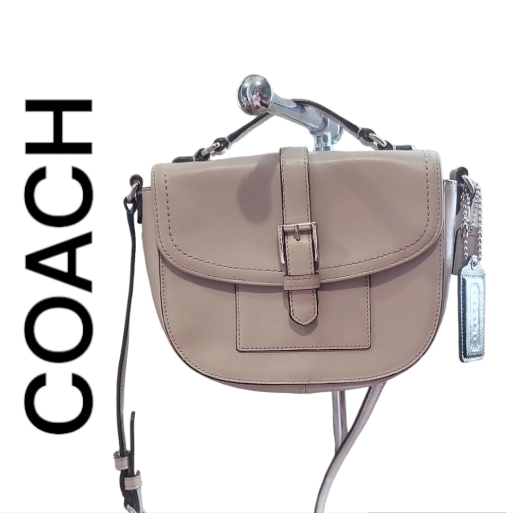 Coach Charlie Leather  Small Satchel CrossbodyBag